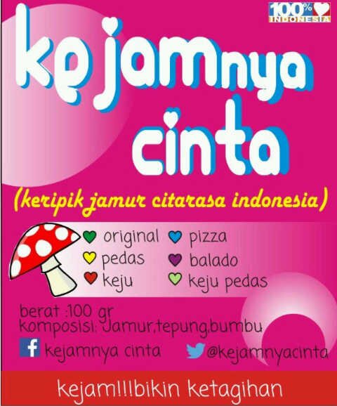 kejamnya_cinta's profile picture. Keripik jamur cita rasa indonesia open order 085721678174 / 26E1BDF5