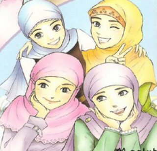 I love Allah SWT, Rasulullah SAW, and Blue colours...