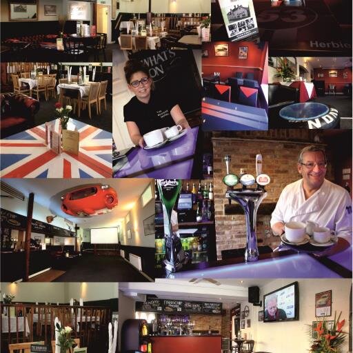 50's/60's Motor Themed Bar & Party Venue. (01376 326621) Bar with 120 person capacity function suite for weddings and other parties.
