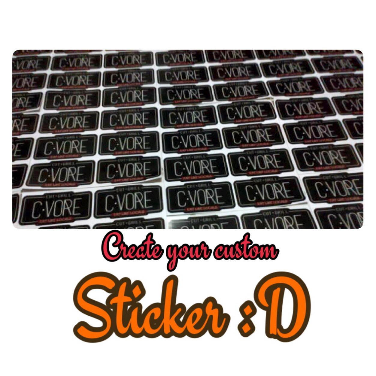 Sticker custom,keychains custom,keychain jersey,banner,xbanner,kartu nama,brosur,spanduk,dll. Contact: Irvin marcel.081213666350.745B6844.line:irvinmarcel