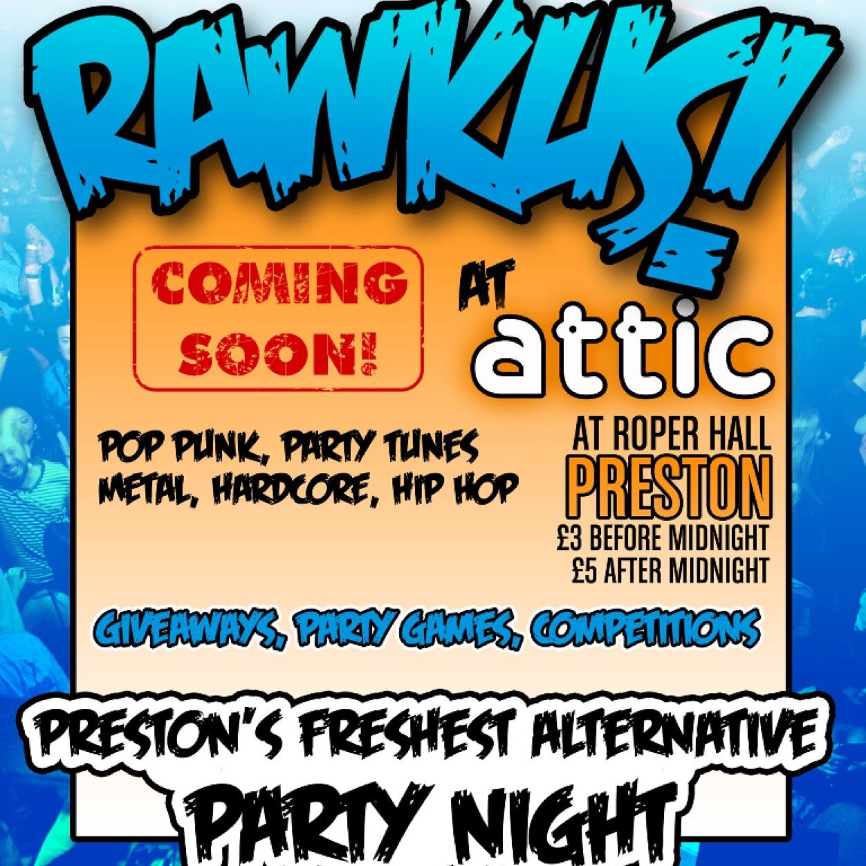 Promoting Alternative Music Events in Central Lancashire UK Pop Punk / Hardcore / Metal / Alt Rock