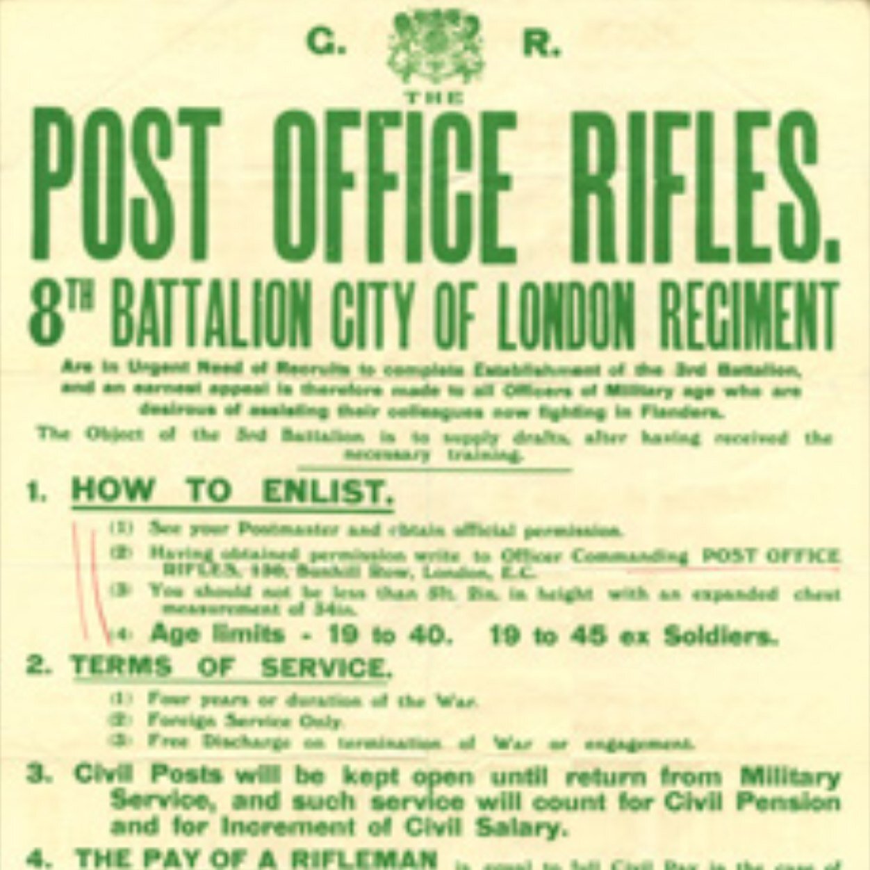 27 battle honours 1846 men KIA 4500 wounded 145 gallentry awards 1 VC Post Office Rifles 1868-1921