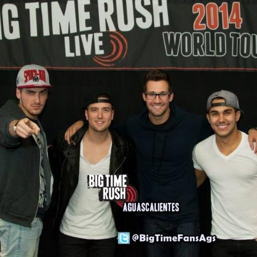 Única SEDE de Big Time Rush en el Estado de Aguascalientes respaldada ante @BigTimeFansMx  y @sonymusicmexico Staff: Marcela, Ivonne, Neysa y Carlos.