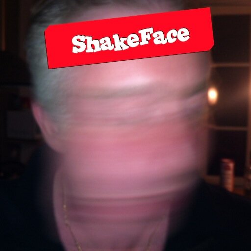 1/ relax
2/ shake your face and take a pic while you're shaking
3/post it!
(no app needed!)