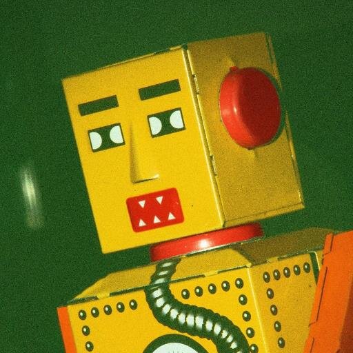 Toy Robot combines modern techniques and beloved vintage themes for a classic and classy style.