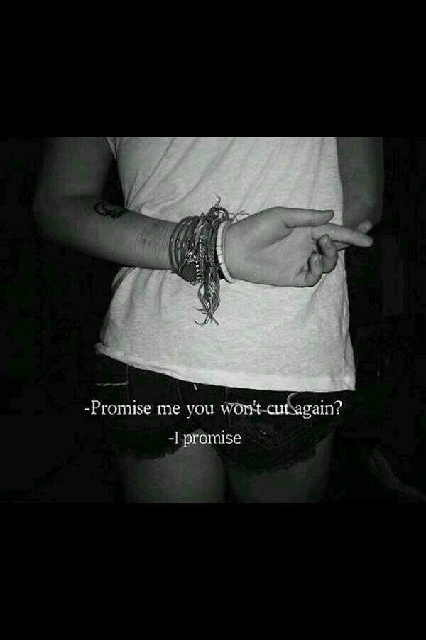There is a reason I cut, I just don't know it yet!