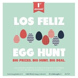 First Annual Los Feliz Egg Hunt on 4/19/2014. Grab your tickets! Big Prizes!