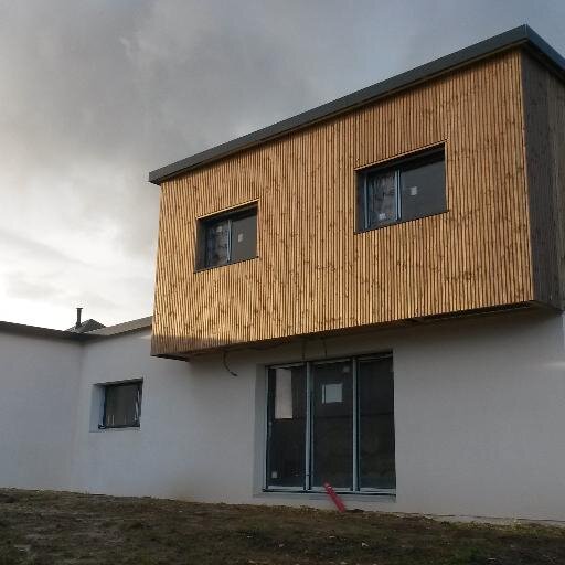 Construction d'une maison RT2012 par Maisons Nature et Bois (filiale de #Trecobat ) #deco #Rennes #maison
