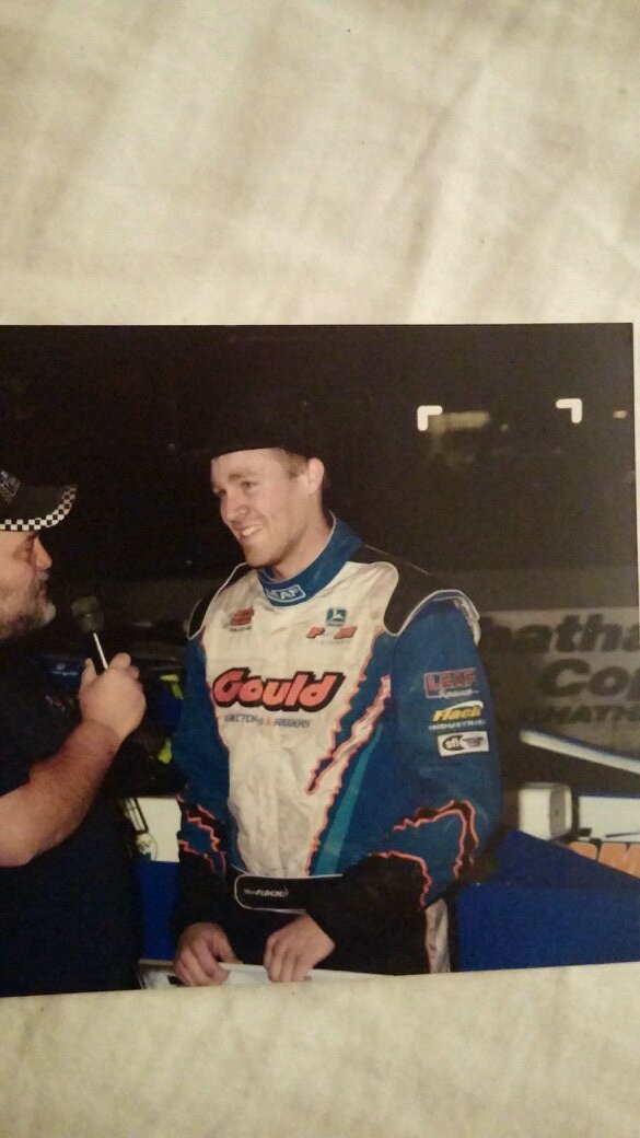 Luvin the married life to my wife, Jamie Lynn. Driver of 77f big block modified.