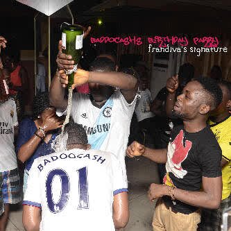 We are 'BLAK LOUNGE'.. Located on Elegushi Beach.