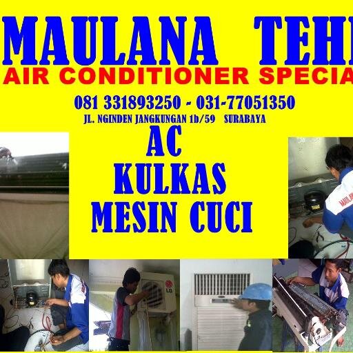 berawal ikut perusahaan mesin pendingin ruangan selama 15 th bekerja sambil belajar dan sekarang berusaha sendiri membuka usaha sendiri dgn nama MAULANA TEHNIK