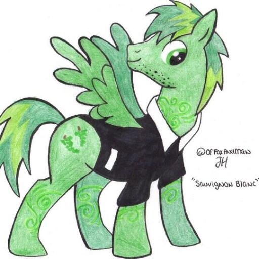Sauvignon Blanc, wine maker, and owner of Green Grape Gardens, Currently loving @mlp_BookLolly more (RP PST, English accent)
