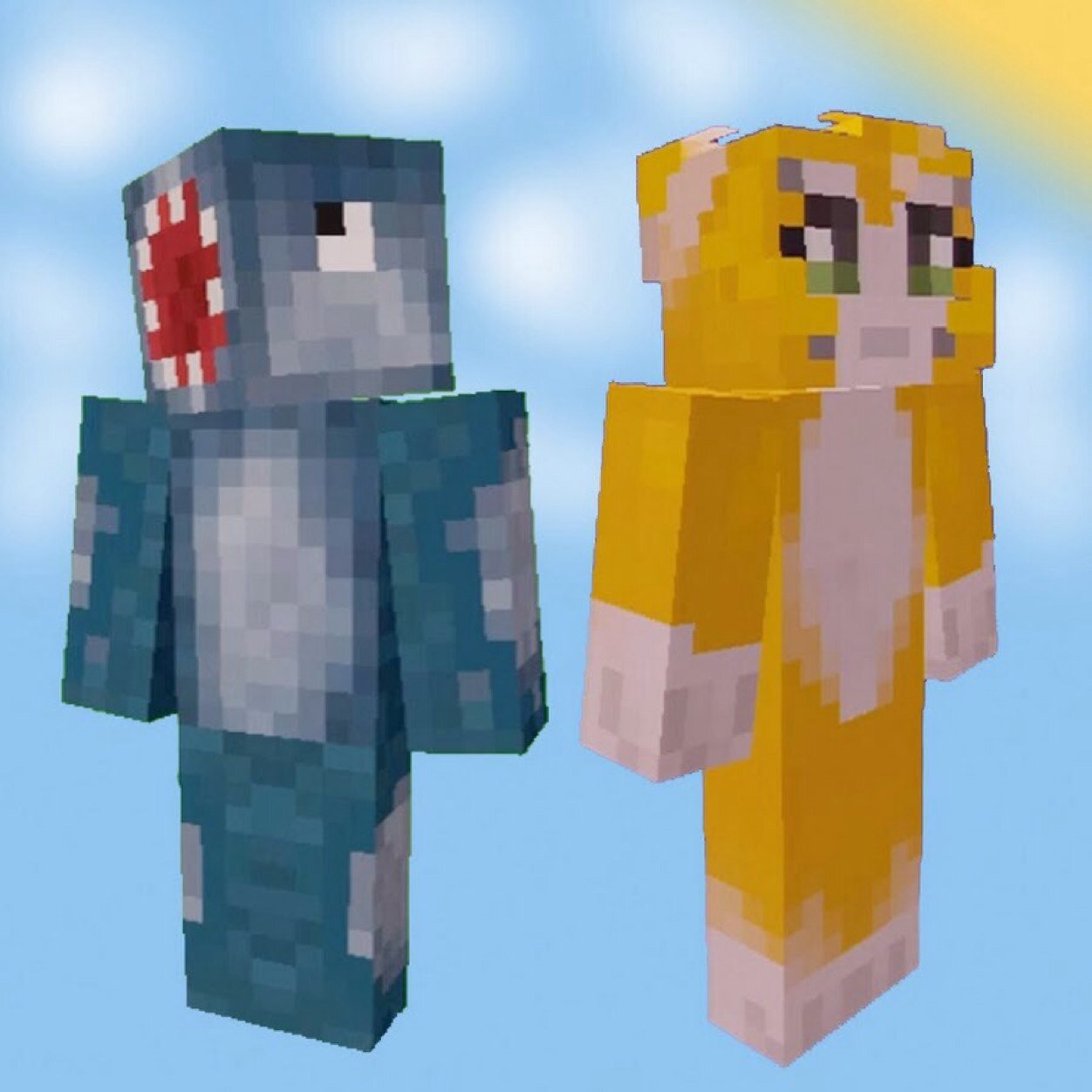 Stampy and squiddy :)( video for stampy http://t.co/NVtRrxnIMA )