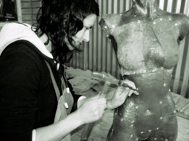 Talitha Deetlefs, a sculptress from Cape Town, creates unique metal sculptures paying tribute to the feminine spirit.
