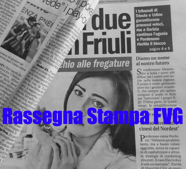 Notizie e retweet dai media e giornalisti del Friuli Venezia Giulia