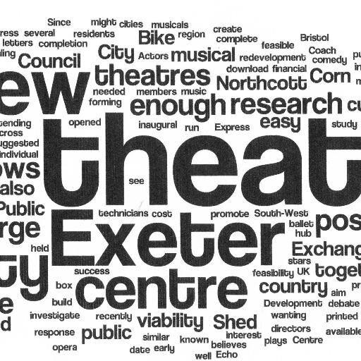 theatreforexet1's profile picture. A group of people interested in exploring the feasibility of a new City Centre theatre for Exeter and the Heart of Devon