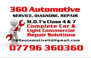 360automotive_'s profile picture. With over 30 years experience we are Your one stop automotive repair solution. Out of hours van servicing a speciality.