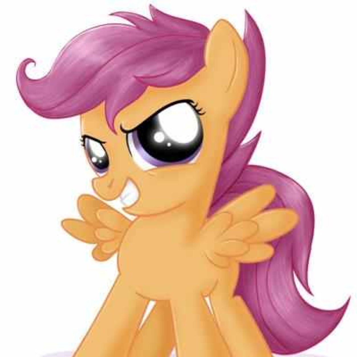 Member of the Cutie Mark Crusaders! Im the fastest scooter pony in all of Ponyville!