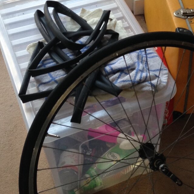 FlyingPunctures's profile picture. Three (currently) unfit guys cycling in the Etape Caledonia for Charity. 

Fixed wheel bikes; riding backwards uphill and Bum Bags are all RUBBISH!