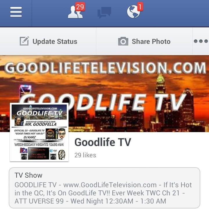 http://t.co/Hts1N1bn7x - IF IT'S HOT IN THE QC IT'S ON GOODLIFE TV - MR GOODFELLA & @MC_DJ_KARZ ON AIR EVERY WEEK TWC CH 21 - UVerse CH 99 - 11 PM ET MON NIGHTS