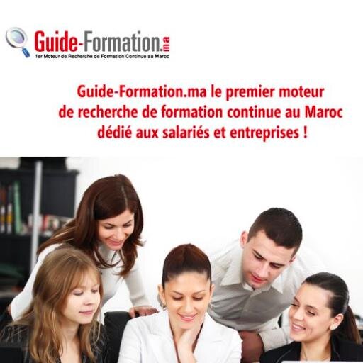 Guide Formation est le premier site dédié à la formation continue au Maroc. Destiné aux professionnels des RH, managers, salariés et aux particuliers.