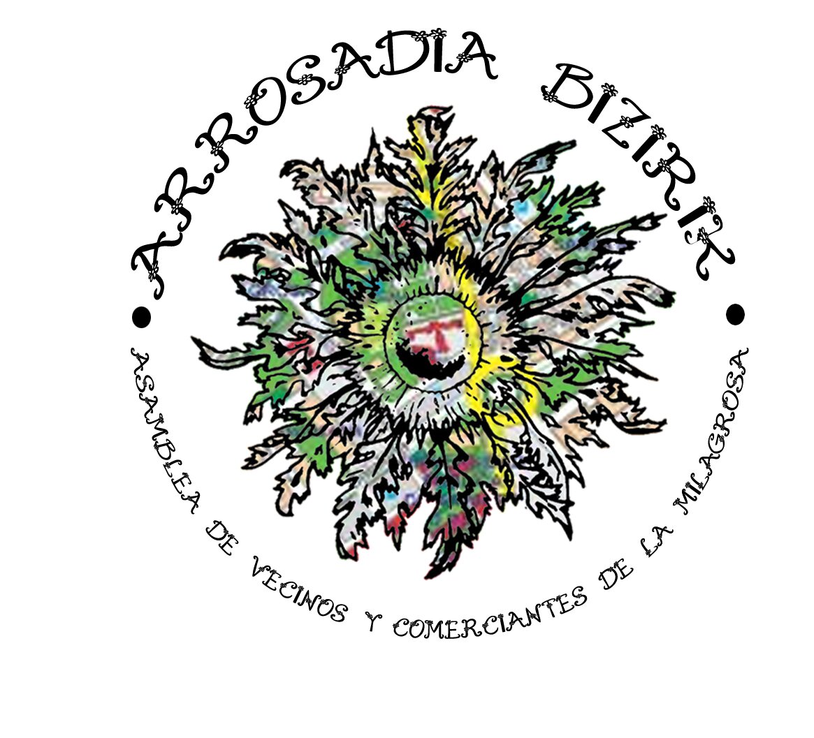 Vecinos, vecinas y comerciantes del barrio de la Milagrosa de Pamplona unidos por un barrio vivo.  Iruñeko Arrosadiako auzokide eta merkatarien batzarra