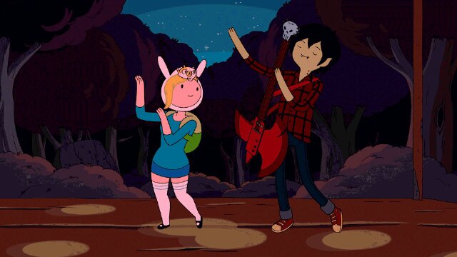 Sup names marshall lee I'm the king of vamps, I like hanging out with fi and cake bugging prince gum drop live land of aaa and playing my base