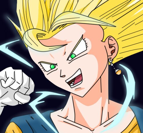 Female form of vegito but im a kid a really cocky person #taken #mom @princessnesha3