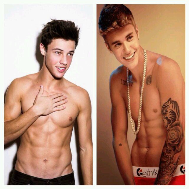 Justin Bieber and Cameron Dallas the best two people in this world. They r the reason why I wake up every morning with a big big smile. Much love for both of u♥