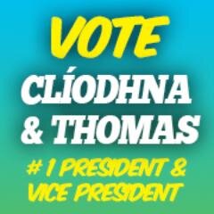 Cliodhna_Thomas's profile picture. We are running for President & Vice President of St Pat's SU. If elected we would do our best to do a great job & we would really appreciate your support!