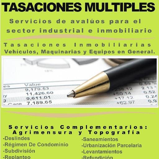 TasacionesRD's profile picture. Tasaciones Inmobiliarias, Bienes Raíces, Inmobiliaria, alquiler, venta
Agrimensura y Topografía. https://t.co/wqXp1sDzIA