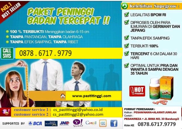 pastitinggi_com's profile picture. Tersedia obat peninggi badan Supergrow.