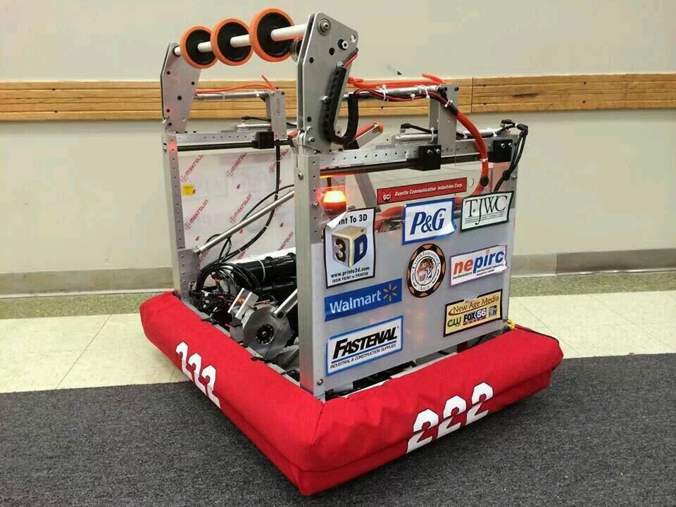 Tunkhannock Area High School's robotics team participates in the FIRST Robotics Competition as team 222.