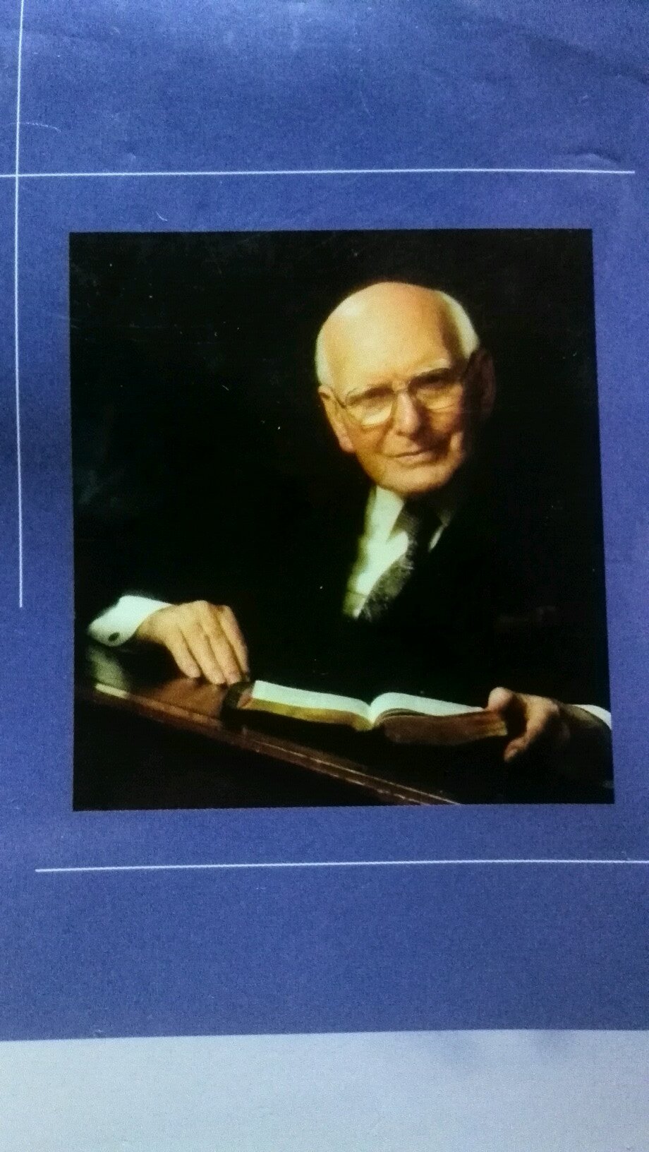 1911-1997. Pastored same Church for 50 years. Made expository preaching & congregational prayer the bedrock of the ministry.