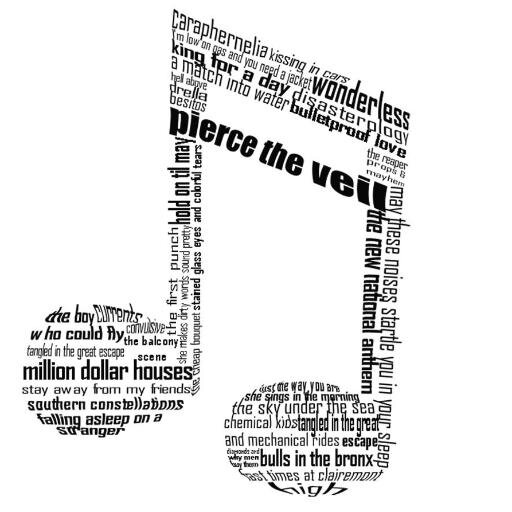 I love rock music. Pierce the veil, Bring me the horizon, all time low, mayday parade and a lot more.