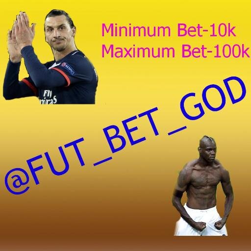 Takes Bets, Minimum Bet 10k, Maximum Bet 100k