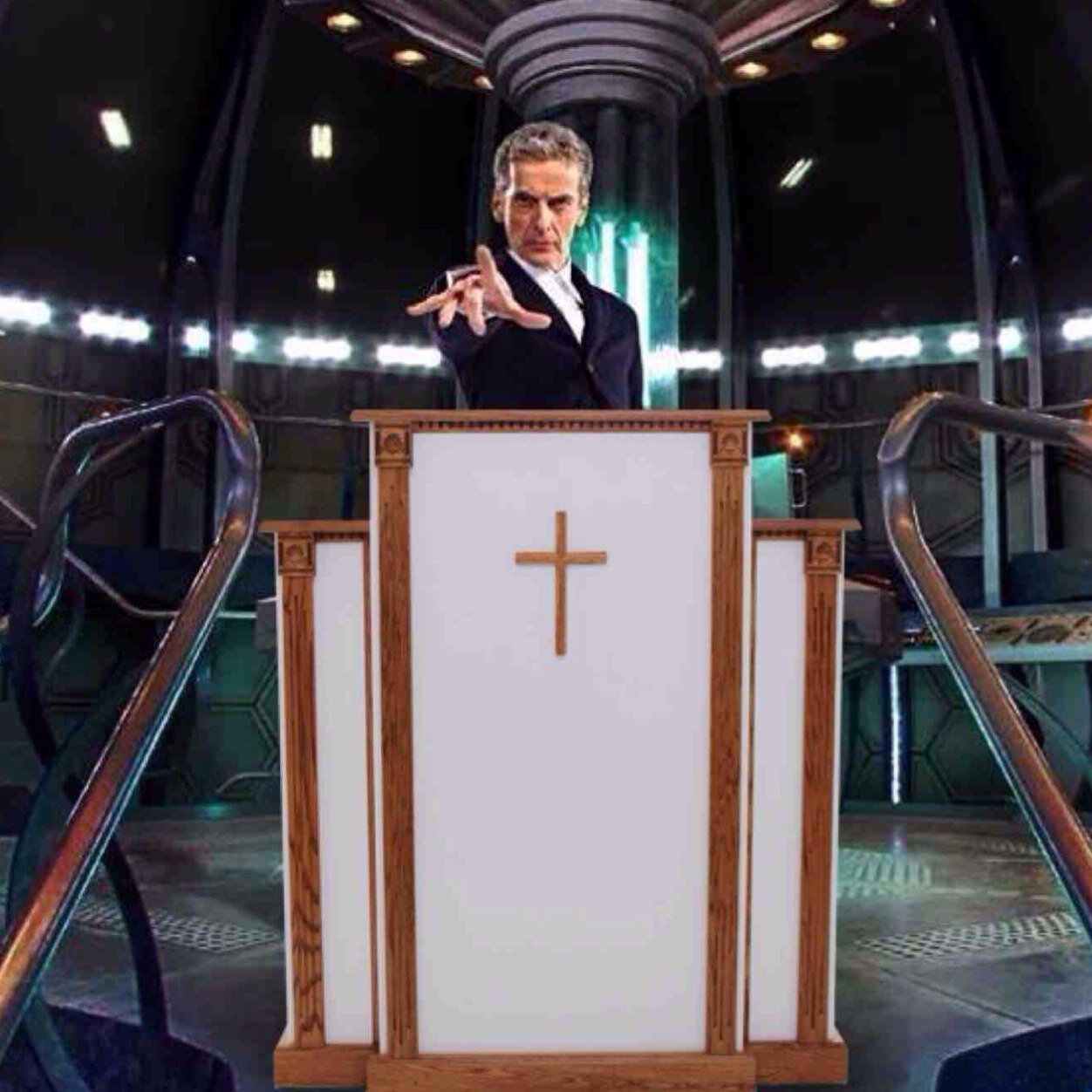 A mysterious elder who travels through time and space in the PULPIT fighting theological battles.