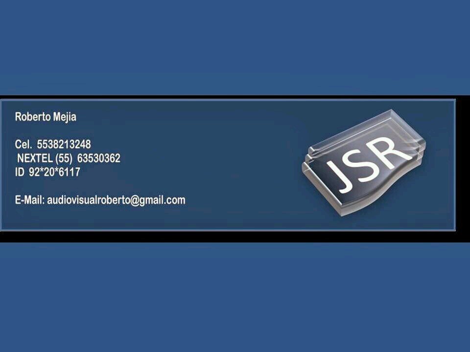cotizaciones para eventos al E-Mail audiovisualroberto@gmail.com