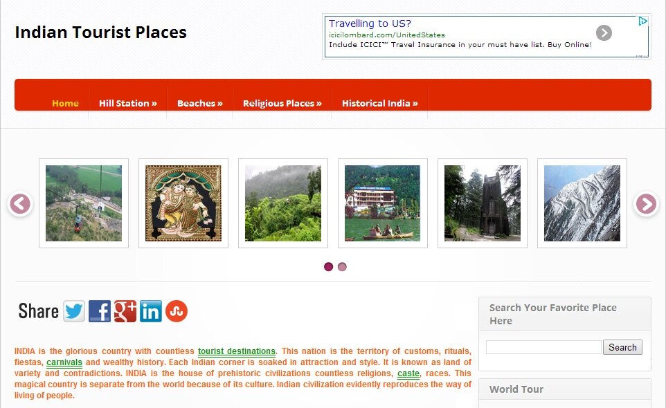 Indian Tourist Places are world famous and travelers are reaching India at regular interval. For more info visit http://t.co/LsVUJPDkAP