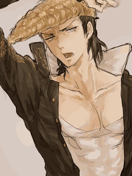[A verified roleplay account of @Fake_AnimeRP] Yo! Imma leader of Crazy Diamonds, Oowada Mondo. Don't fuck with me, I've warned ya [muntalk/OOC]