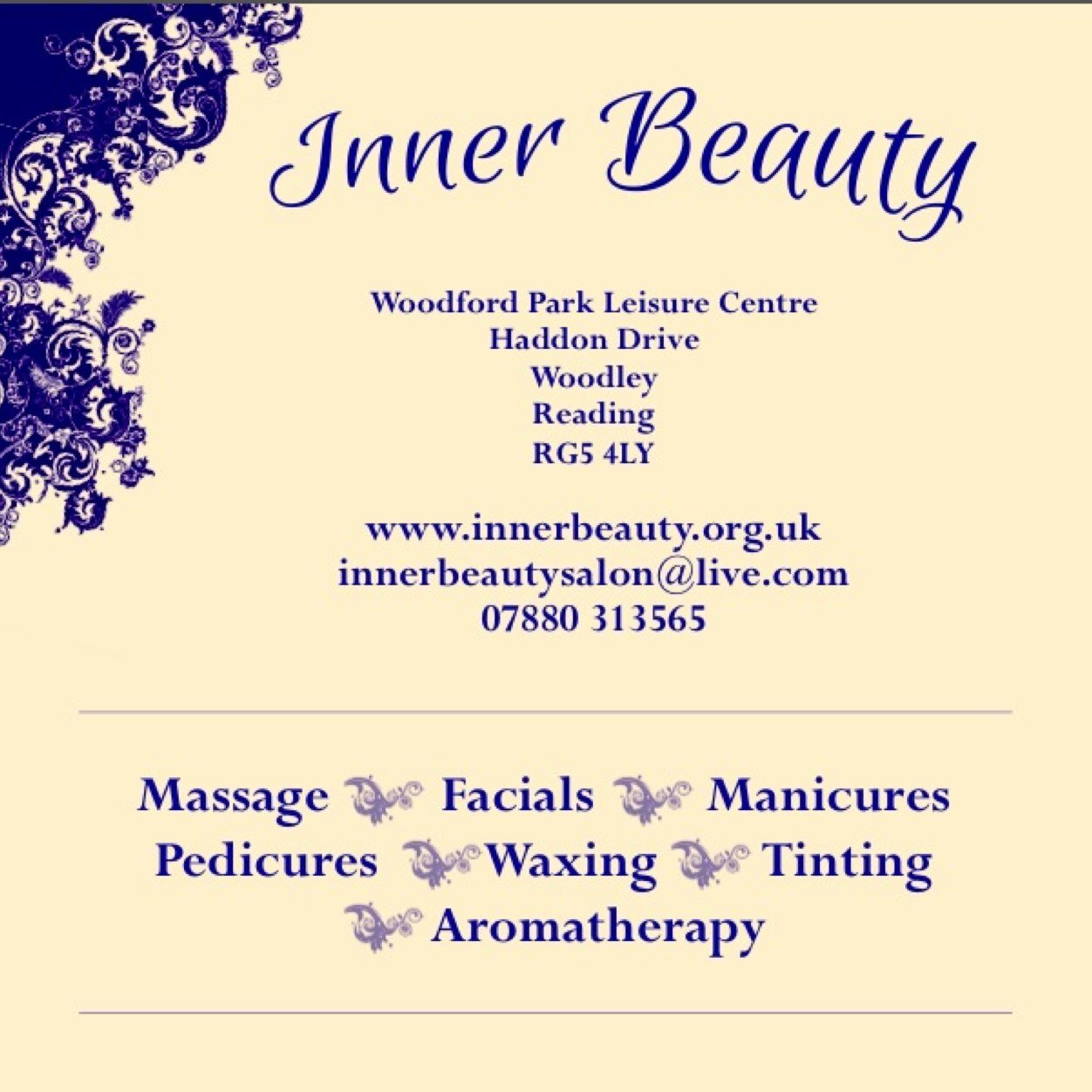 Inner Beauty by @camfield17, Woodley's unisex beauty Salon! Based in Woodford Park Leisure Centre