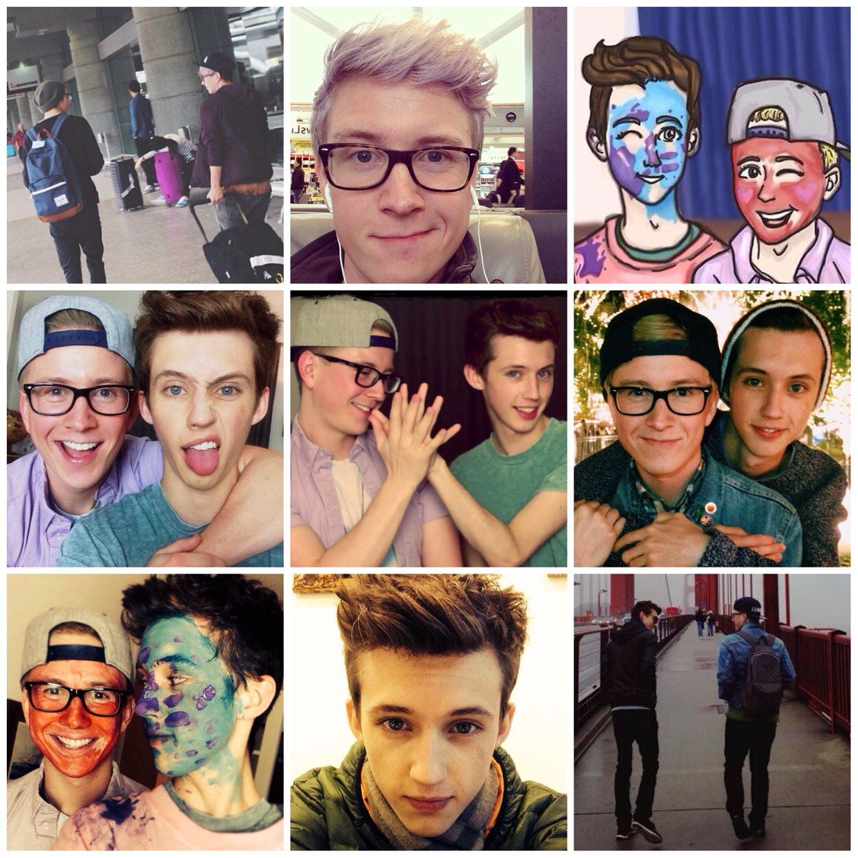 We are the Oaklings!!! (@kthreerry @narrywhales @tristiano213 @djayhager)
Go follow our queens @tyleroakley and @troyesivan