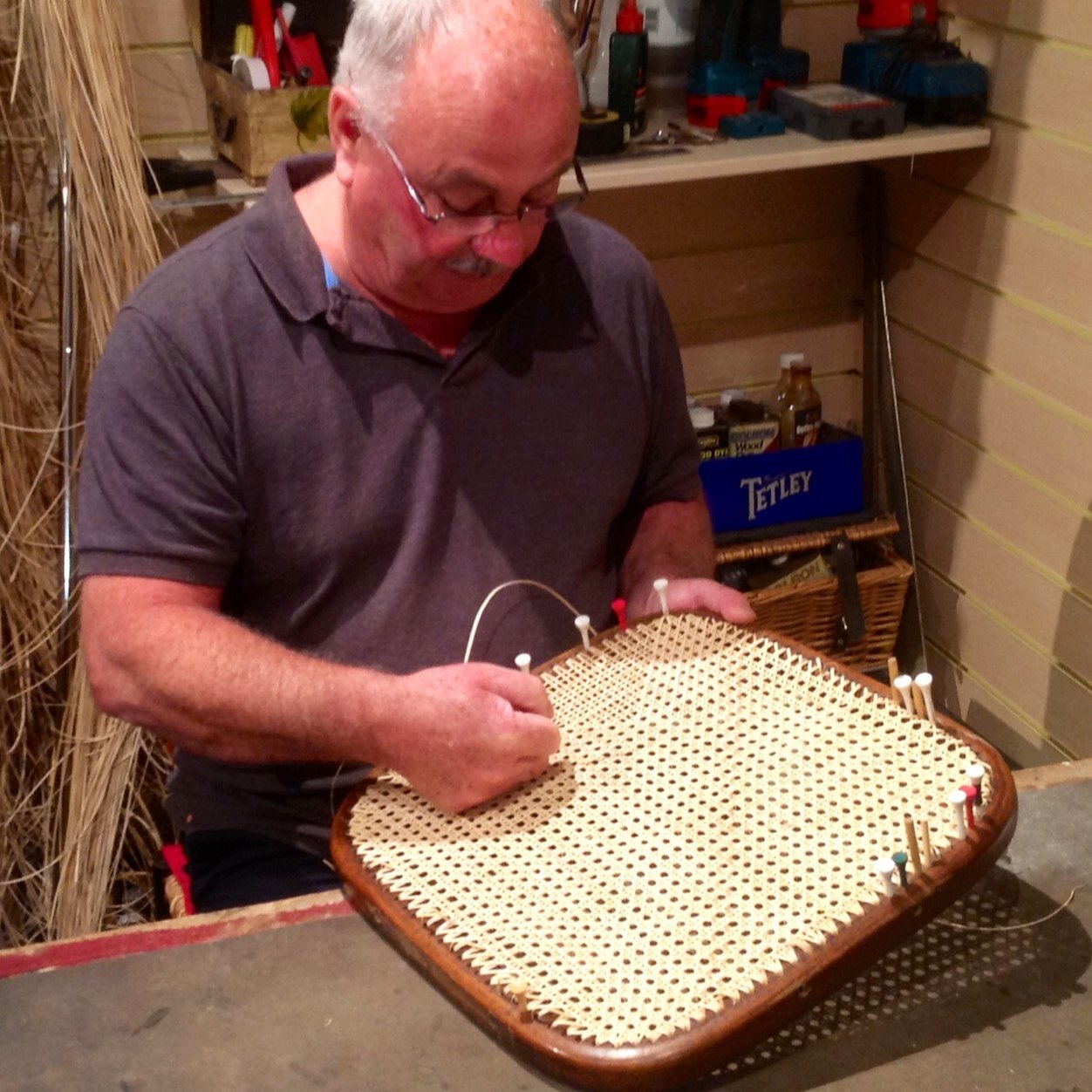 Re caning and re rushing chairs and  stools