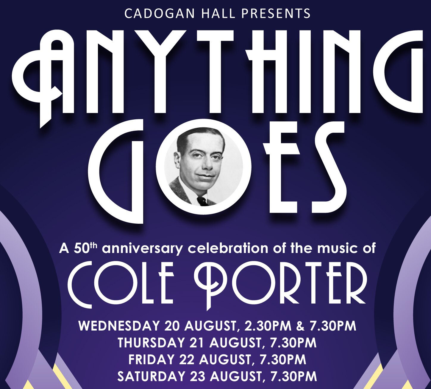 AnythingGoesCad's profile picture. @rpoonline & @cadoganhall present 'Anything Goes - 50th Anniversary Celebration of Cole Porter' Aug 20th-23rd '14 at Cadogan Hall, Sloane Square #AnythingGoes