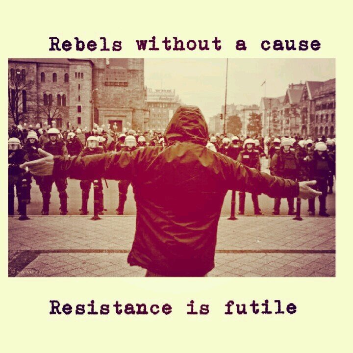 Manchester band Rebels without a cause. EP Resistance is futile due to be released June 2014.