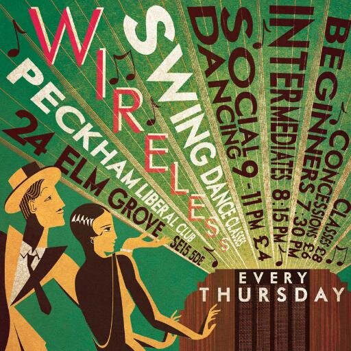 WirelessPeckham's profile picture. Weekly Swing dance classes and social dancing @ Peckham Liberal Club every Thursday