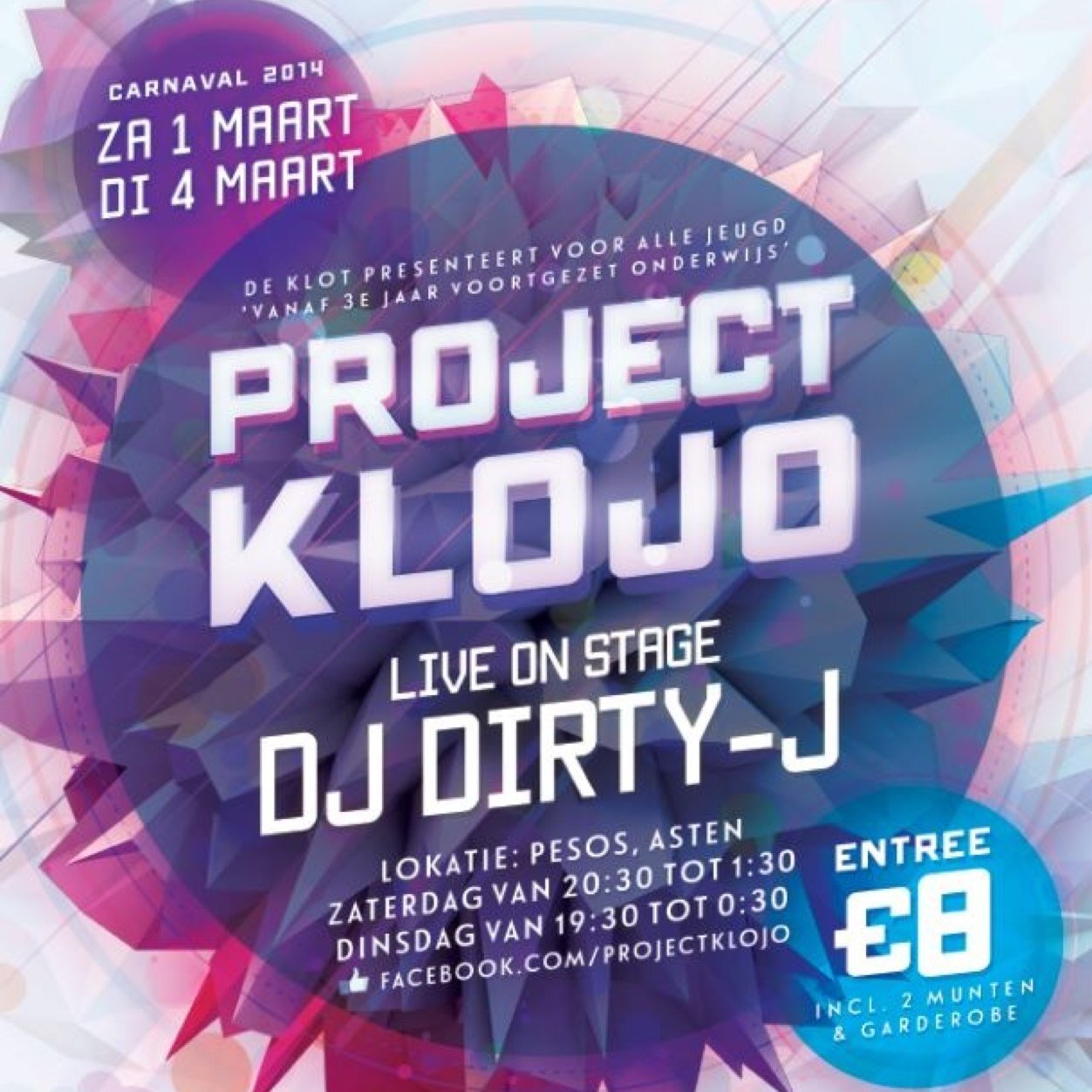 Hét carnavalsbal voor 15,16 en 17 jarigen. Op zaterdag- en dinsdagavond zijn jullie van harte welkom bij Pesos in Asten