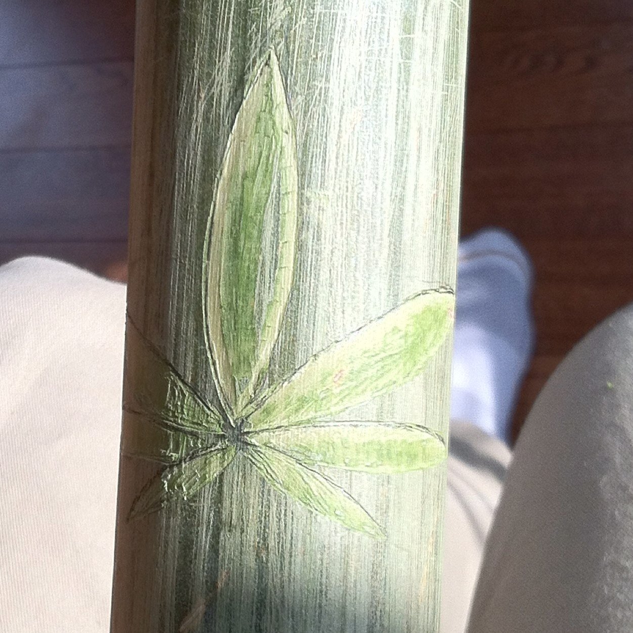 We hand make custom bamboo bongs, dm  to set up an order