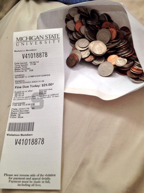 Screwing MSU students one parking ticket at a time. (not affiliated with MSU or East Lansing Parking Enforcement)