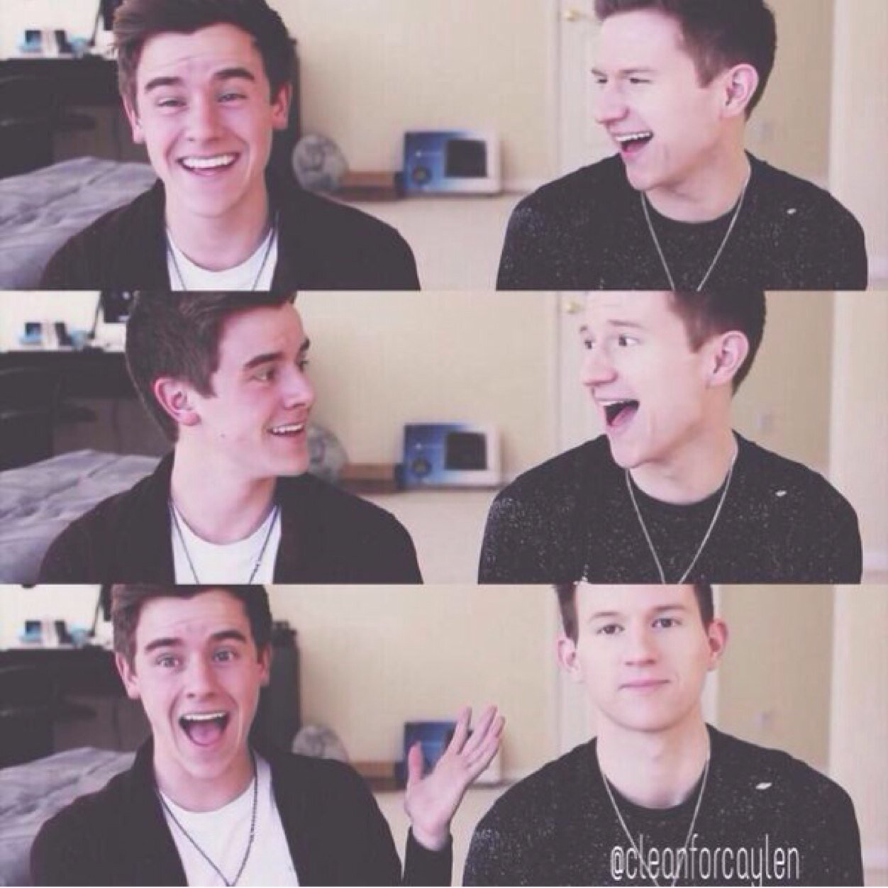 I follow back ☁️ I love connor franta and JC caylen ☁️ stay cloudy ! Love you